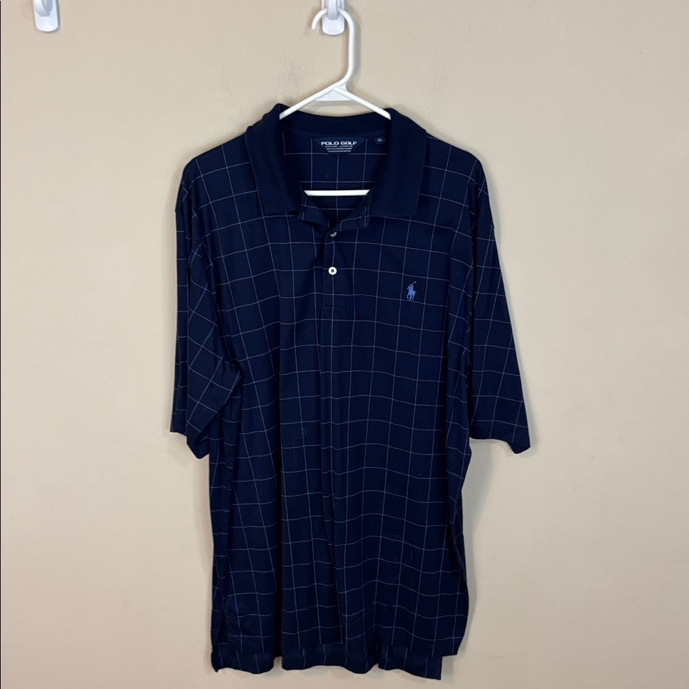 Polo Golf Ralph Lauren Soft Lightweight Cotton  Navy Golf Polo Shirt Size XL
